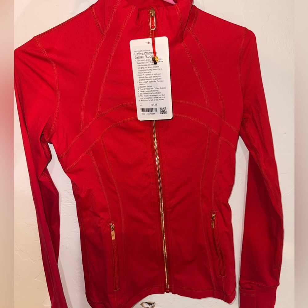 Women’s Red Zip-Front Active Jacket - image 2
